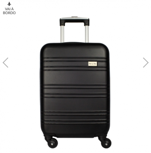 Mala Pequena de Bordo 10kg Rígida Rodas Giro 360° Cannes Day By Day