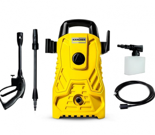 Lavadora de Alta pressão Kärcher Compacta 1500 PSI/Libras 1200W 300L/h com Aplicador de Detergente e Lança Regulável 220V