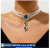 Imitação De Luxo Pérolas De Com Gargantilha De Cristal Verde/Transparente Para Mulheres Encanta Colar Feminino Da Tendência No Pescoço Acessórios De Casamento 2024 Fashion Jewelry Gifts