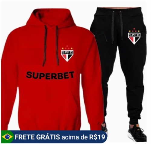 Conjunto Moletom Casaco + Calça Blusa De Frio Lançamento 2024 Times Brasileirão Conjunto Ref SP Atualizado