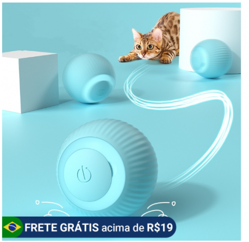 Gato Bola Brinquedo Elétrico Automático Rotação USB Recarga Brinquedos Interativos Interessante Gatinho Cão Acessórios