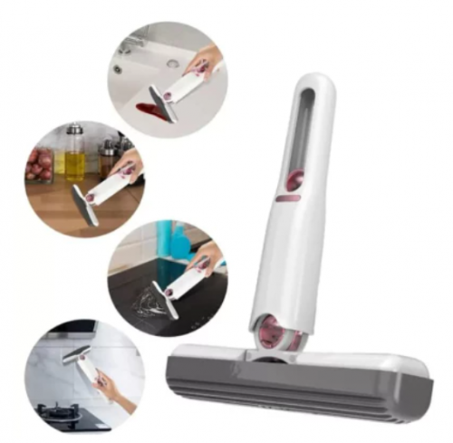 Mini Esfregão Portátil Absorvente Auto-Squeeze Limpeza Multifuncional