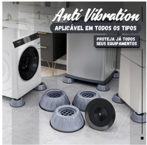 Pé Anti-vibração Para Máquina Lava de Lavar (com 4 Unidades) ***MODELO SORTIDO****