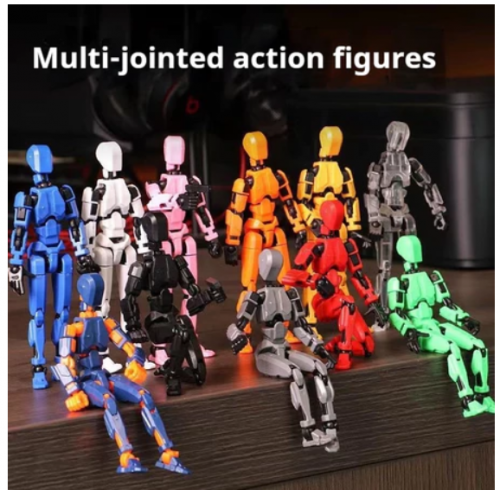 Novo Estilo de Impressão 3D Figura de Impressão Figura Móvel Multi-Joint Figura Móvel Robô Descompressão Móvel Modelo de Montagem de Bonecas de Brinquedos Descompressão