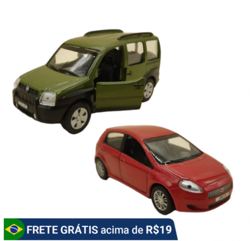 Miniaturas Metal Carros Do Brasil Fiat 2008 Punto Doblo – 11 Cm Carrinhos Colecionáveis Fricção