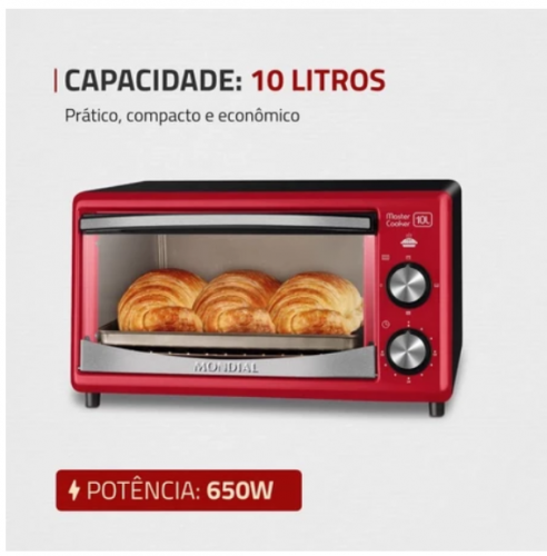 Forno elétrico 650 watts 10 Litros Master Cooker – FR-20 Mondial