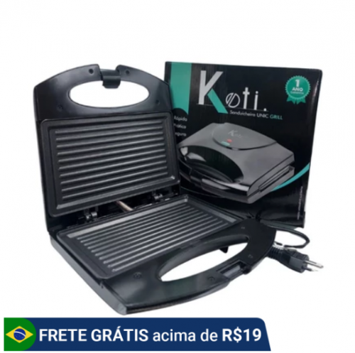 Sanduicheira Grill Unic Koti Preta 750w 110v 220v