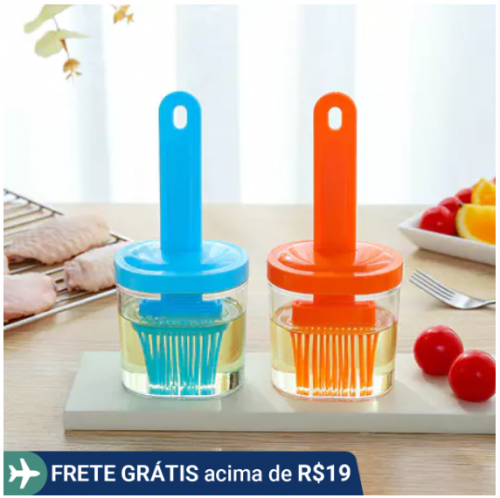 Escova De Óleo Para Churrasco Portátil Garrafas De Silicone Resistente A Altas Temperaturas