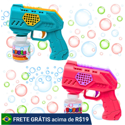 Brinquedo Arma De Bolhas De Sabão Automática Pistola De Sabão Lança Bolhas Com Luz Leve E Portátil