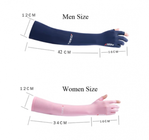 SPF50 + Manga De Resfriamento Do Braço Meias De Mão De Seda De Gelo Motocicleta Ciclismo MTB 2 Luvas De Dedo Cortadas Acessórios