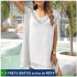 Saida de Praia Curta Estampada Tule Arrastão Babados Kimono Cardigã Vestido Floral Chic Luxo Verão