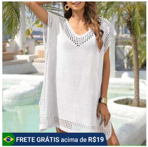 Saída De Praia Moda Praia Saída De Banho Grande