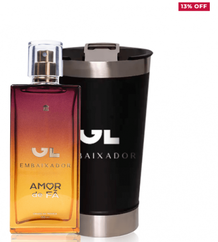 Perfume Gl Embaixador Amor de Fã 100ml + Copo Personalizado