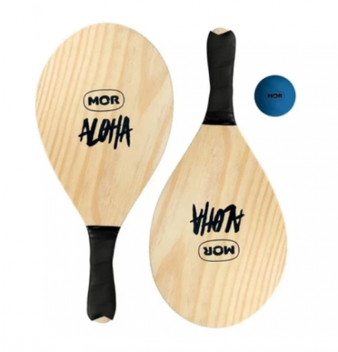 Frescobol De Madeira Aloha 3699 – Mor