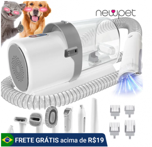 *110-220V* Kit de limpeza para animais de estimação Incluindo 4 Clipper Pentes, 2.5L Aspirador, 7 ferramentas