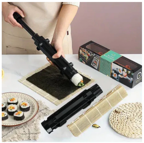 Cilindro De Bricolagem Máquina De Fazer Sushi Quick Bazooka Arroz Japonês Molde De Carne Laminada Bolas De Cozinha Bento