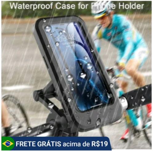 Suporte De Celular Guidão Articulado Para Moto Bike Bicicleta Tela de Até 6,5″ Polegadas
