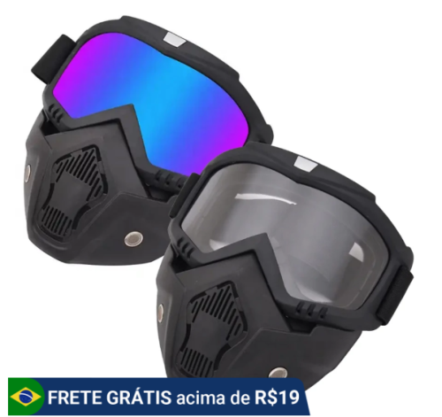 Óculos Motociclista Máscara Motocross Moto Bike Capacete