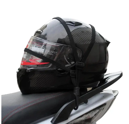 Rede Elástica para Capacete 2 ganchos aranha, pro alta qualidade