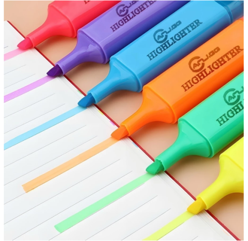 Jocar Office Kit 6 Marca Texto Neon Fever Com Cores Diferentes – Material Escolar