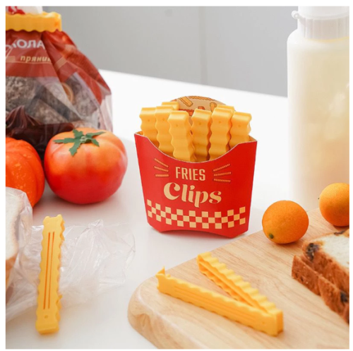 12Pcs Clipes de Vedação para Cozinha: Conservação Fresca, À Prova de Umidade, Ideais para Sacos de Lanches, Batatas Frit