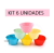 Forminhas Multicolorida 6 Unidades Forma Redonda 7×3.5×4.5cm Silicone Brigadeiro Tortinha Bolinhos Multicolorido Utensílios De Cozinha