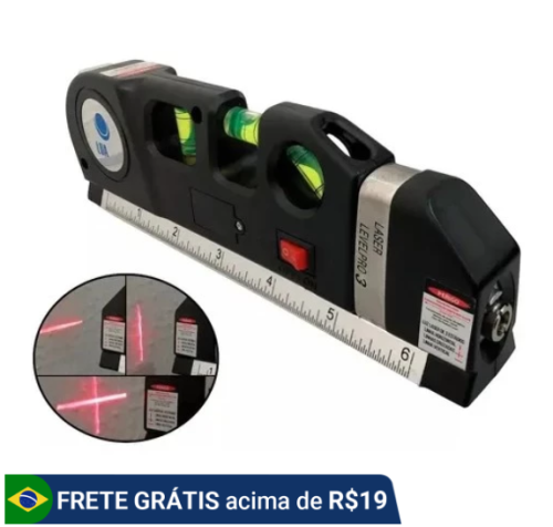 Nível Laser Profissional Trena Level Pro3 Estágios Nivelador