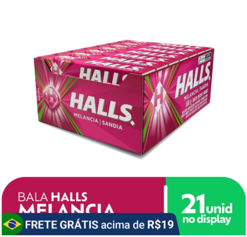 Drops Halls 21un Mdlz Melancia