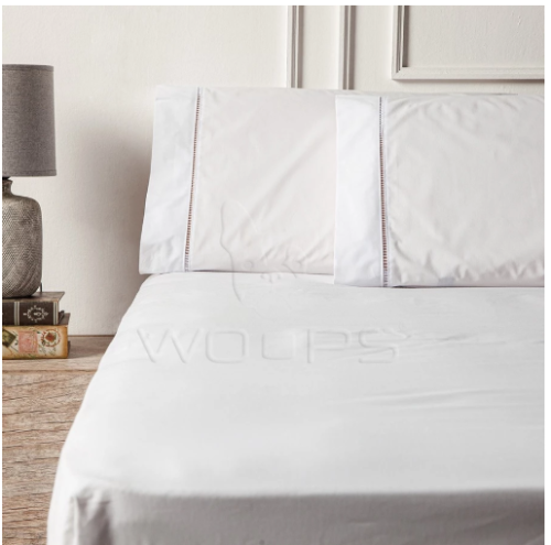 Jogo De Lençol 3 Peças Casal Percal 400 Fios Ponto Palito Acetinado