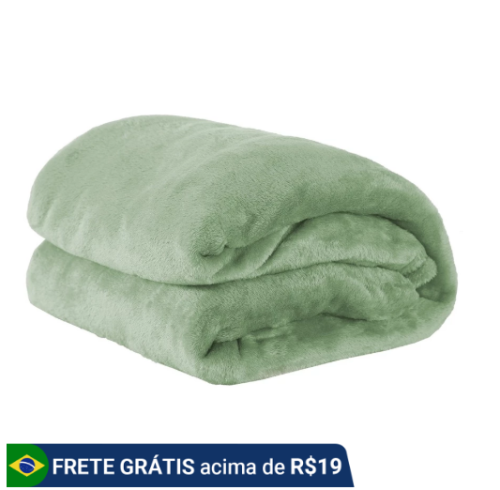 Manta Casal Queen Cobertor Coberta Microfibra Fleece Lisa 2,40M X 2,20M