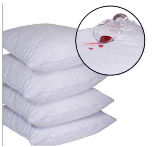 Kit 4 Fronhas Impermeável Anti – Ácaro Com Zíper Promoção 0,70cm X 0,50cm – Branco