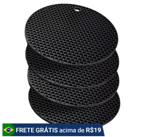 Kit Descanso De Panela Redondo Em Silicone 18cm KL-XH6965