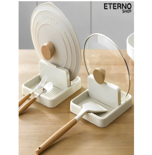 Descanso De Panela Suporte Tampas De Panelas Talheres E Acessórios Organizador Porta Tempero Cozinha