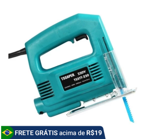 Serra Tico Tico 500w 3000rpm Uso Profissional Base Ajustável
