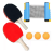 3 Bolinhas 2 Raquetes Kit Tênis De Mesa Ping Pong 1 Rede Retrátil portátil Armação de rede de ténis de mesa