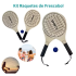 Kits Bolinhas Semi Profissional Borracha N3 1/2 Frescobol Super Envio Imediato Brincadeira Verão