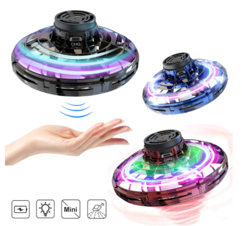 Spinner Boomerang Mini Drone Com Luz Presente infantil Voador Interativo Criança