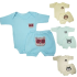 Kit macacões bebê menina 3 peças em algodão – Nika baby