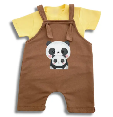 Roupa de Bebê Conjunto Jardineira e Camiseta infantil Confortável Menino e Menina – Timiliki