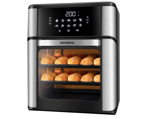 Air Fryer Mondial Forno Oven AFON-12L-BI Preta 12L