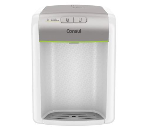 Purificador de Água Consul de Mesa e de Parede – Eletrônico Prata CPB34AS Água Gelada e Natural