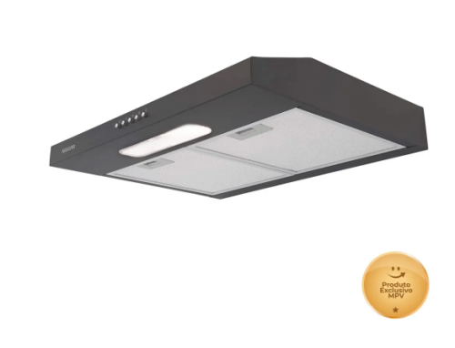 Depurador E Exaustor De Ar Suggar Slim 80cm 3 Velocidades Titanium