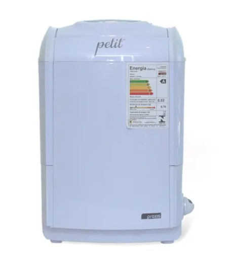 Mini Lavadora Praxis Petit 1,2Kg Branca 127 Volts