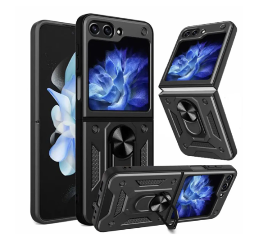 Capa Capinha Case para Samsung Galaxy Z Flip 6 – Protetora Resistente Anti Impacto Queda Armadura Militar Cor:Preto – Chroma Tech