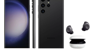 Smartphone Samsung Galaxy S23 Ultra 256GB – Preto 5G 12GB RAM + Galaxy Buds FE Sem Fio Grafite