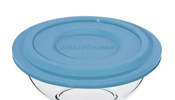 Tigela para Preparo Plus Marinex de 3L com Tampa Plástica