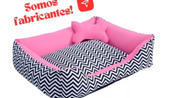 Cama para Pet DOG Caminha de Cachorro Médio LUXO Fundo Impermeável + Ossinho ou travesseirinho