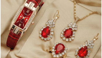 Conjunto De Relógios Femininos Elegantes E Requintados Para Presente