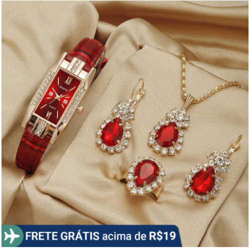 Conjunto De Relógios Femininos Elegantes E Requintados Para Presente