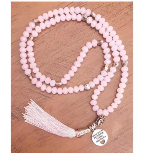 Japamala 108 Contas Cristal 8 mm Terço Budista Ho’oponopono